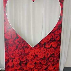 Backdrop - Red Heart Wall